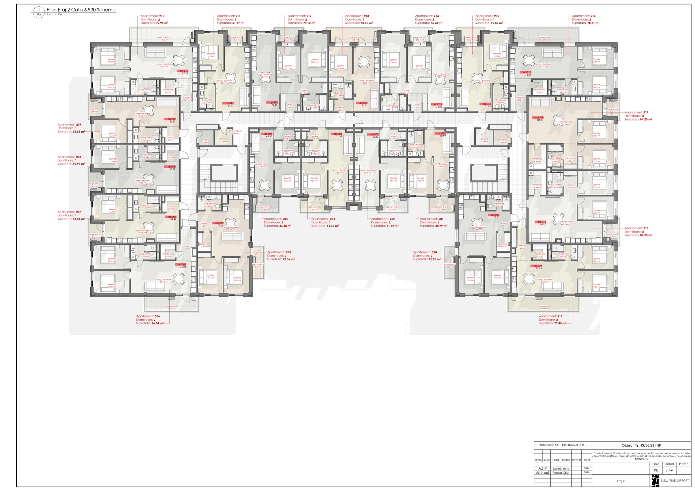 Plan etaj 2